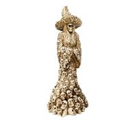 Generico Statuette di Teschio Gotico Spettrale in Resina