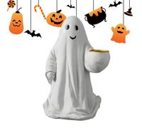 Generico Statuina Fantasma di Halloween - Figure Spaventose Bianche | Decorazione Casa Scrittoio Mostro per Ingresso Credenze Tavolo Libreria