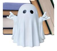 Genérico Statuina Fantasma | Statua Fantasma Divertente Halloween - Accessorio Scenico Rock and Roll Compatto per Case Incantate Portico Mensola Davanzale