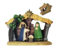 Generico Statuine Del Presepe | Statua in Resina - Scena Della Mangiatoia Di Gesù | Per la Casa il la Mensola le Feste le Vacanze la Stanza la Scrivania e il Vassoio a Livelli