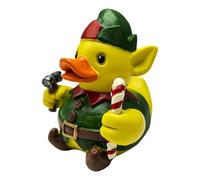 Genérico Statuine Di Anatra - Decorazione Da Tavolo Di Natale In Resina Artistica,Figure Di Animali - per Casa Soggiorno Camera Da Letto Posto Di Lavoro Aula Scaffale Armadio Mensola Natale