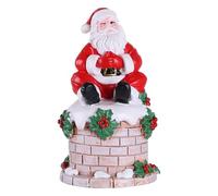 Generico Statuine Di Babbo Natale,Scultura In Resina Da Collezione - Scultura Di Babbo Natale | Per Casa Festa Natalizia Ufficio Scrivania Tavolo Libreria Soggiorno Camera Da Armadio