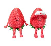 Generico Statuine Di Fragola Fragola snodabile stampata in 3D da collezione