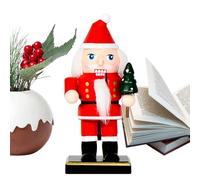 Generico Statuine Natalizie,Piccoli Soldatini di Legno da Scrivania per le Feste | Sculture Decorative per Tavolo Studio Libreria Soggiorno Bambini e Adulti Festività