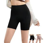 Generico Stay-in-Place Seamless Shaper Short.Stay-in-Place Seamless Shaper Short,No Roll-Down Waist for Women (Black,Small)