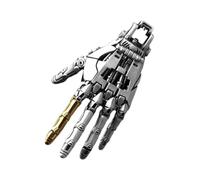 Generico Steampunk mani robotiche collana pendente,mani meccaniche bioniche pendente,mani robotiche pendente gioielli (silver)