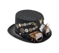Generico Steampunk Top Hat - Gothic Victorian Costume | Unisex Felt Design
