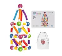 Generico Stecche Magnetiche Da Costruzione - Gioco Per L'Impilamento Di,Da Costruzione Con Stecche Magnetiche Telescopiche - Per Ragazzi Ragazze Asilo Infantile Classe Scolastica Genitore E Figlio