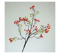 Generico Steli Di Bacche Artificiali Flessibili For Decorazioni Festive, Rami Di Bacche Artificiali Centrotavola Mazzi Da Matrimonio Albero Di Natale E Composizioni Floreali Faidate(Red)