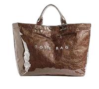 Generico Stellaya Womens Letters Print Tote Bag,Stellaya Fashion Retro Tote Bag,PVC Large Kraft Paper for Women (Brown)