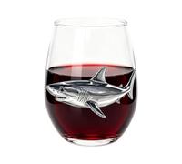 Generico Stemless Wine Glass - 400ml Sea-Themed Novelty Glassware