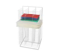 Generico Stendibiancheria A 30 Ripiani For Opere D'arte, Stendino Funzionale For Disegni, Supporto For Tele Artistiche, Supporto For Tele Artistiche In Formato A3