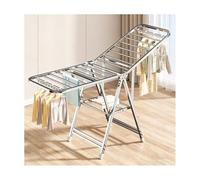 Generico Stendibiancheria a treppiede Portatile e Pieghevole, salvaspazio, Ideale per asciugare Vestiti, Asciugamani e Lenzuola. Ampio stendibiancheria Pieghevole con Altezza Regolabile.