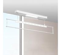 Generico Stendibiancheria Elettrico da soffitto, asciugatrice salvaspazio da Parete per Balcone e Bagno, Soluzione per Lavanderia Regolabile ed efficiente dal Punto di Vista energetico, Asta appendia