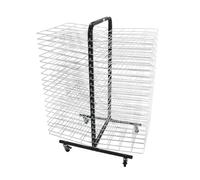 Generico Stendibiancheria For Aule Scolastiche, Mobile A 40 Ripiani, Salvaspazio In Metallo, Con 40 Ripiani Rimovibili, For Disegni E Opere D'arte, Distanza Tra I Livelli 5 Cm(108x50x80cm)