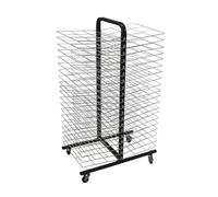 Generico Stendibiancheria For Aule Scolastiche, Mobile A 40 Ripiani, Salvaspazio In Metallo, Con 40 Ripiani Rimovibili, For Disegni E Opere D'arte, Distanza Tra I Livelli 5 Cm(108x40x63.5cm)