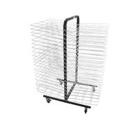 Generico Stendibiancheria For Opere D'arte A 40 Ripiani, Scaffale Mobile In Metallo Con Ruote Bloccabili, Organizer For Aule E Studi For Disegni, Tele E Schizzi(63.5x40x108cm)