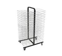 Generico Stendibiancheria For Opere D'arte A 40 Ripiani, Scaffale Mobile In Metallo Con Ruote Bloccabili, Organizer For Aule E Studi For Disegni, Tele E Schizzi(80x50x108cm)