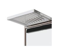 Generico Stendibiancheria nascosto sopra l'asciugatrice, ammortizzatore e guida scorrevole silenziosa, stendibiancheria estraibile con larghezza regolabile(Color 2,44x66.5-71.5cm)