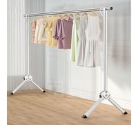 Generico Stendibiancheria Retrattile salvaspazio, Appendiabiti Estensibile per Lenzuola, Design Antiscivolo, Facile da riporre per Lenzuola e Biancheria.