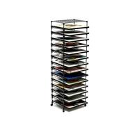 Generico Stendino For Opere D'arte A 4-15 Livelli | Organizer for portaoggetti for studio d'arte arte, con ruote bloccabili, for la stanza artigianato(Black,14-tier)