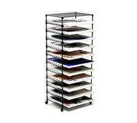 Generico Stendino For Opere D'arte A 4-15 Livelli | Organizer for portaoggetti for studio d'arte arte, con ruote bloccabili, for la stanza artigianato(Black,11-tier)