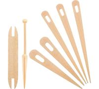 Generico Sticchi A Tela del Legno Set- Versatili Strumenti A Tela all'Uncinetto per Fai-da-Te | Kit di Aghi all'Uncinetto Affidabile, per Tessitura di Arazzi, Kit di Aghi all'Uncinetto in Legno, Bast