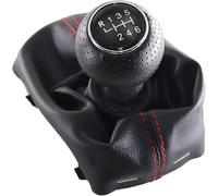 Generico Stick cambio auto Pomello del cambio per A3 8L per auto S-Line manuale 5 6 velocità pomello leva testa impugnatura cuffia(Red 6 Speed)