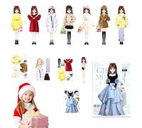 Generico Sticker Activity Book Princess - Magnetic Princess Dress up Paper Doll Book, Princess Dress up Sticker Book, Princess Magnet Stickers Book, Magnetic Dress up Sticker Book for Girls Aged 3+