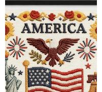 Generico Stickerei Set Für Anfänger Und Erwachsene,Kreative Handarbeiten -,Wanddekoration Reisen Gruppenaktivität Hobby Heimdekoration