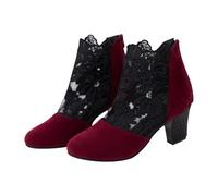 Generico Stivaletti da Donna Bassi, Tronchetti Donna Vintage Eleganti, Tronchetti Classici Scarponcino Corti Comoda Stivali Texani Donna Casual Stivali Chelsea Donna