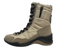 Generico Stivaletti da Trekking per Escursioni Donna, Verde Tortora, Nabuk e Tessuto Tecnico Resistente, Fondo Gomma Antiscivolo, 37 EU