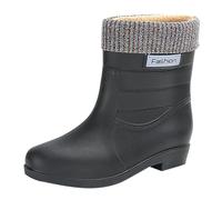 Generico Stivaletti Pioggia Donna Comodi Antivento, Stivali Pioggia Donna Imbottiti Caldi Giardinaggio Scarpe Tinta Unita Pianta Stivali Impermeabili Donna Bassi Chelsea Boots da Lavoro