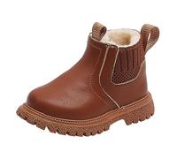 Generico Stivali Autunnali e Invernali per Bambini da Neve Moda Calzature Escursionismo di Cotone Comodi Scarpe Impermeabili Bottes de Printemps et d'Automne Idéales pour l'Automne l'Hiver