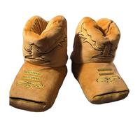 Generico Stivali da cowboy The House Slipper Boots, stivaletti con punta quadrata in stile western, pantofole da casa in peluche (BROWN MEN 7-13)