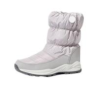 Generico Stivali da Montagna Donna Slip On Scarpe con Tacco a Zeppa Stivaletto Wide Fit Plateau Scarponcini Invernali Calda Giardinaggio Boots Comodi Passeggio