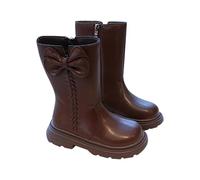 Generico Stivali da Neve per Bambine,Stivali Cotone Caldo Stivaletti Stringati Bambina Scarpe in Spesse Chaussures Enfant pour Cole et Loisirs Fodera Pile Idéales l'Automne l'Hiver