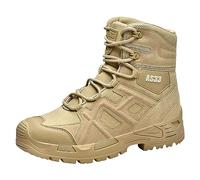Generico Stivali da Neve Uomo Invernali Stivaletti Combattimento con Plateau Foderato Pelliccia Caldo Anfibi Doposci Pioggia Design Classico E Casual Perfette per l'autunno Le Passeggiate