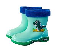 Generico Stivali da Pioggia Classici per Bambini,Stivali Molto Leggeri Scarpe Acqua Bambini in Gomma Antiscivolo Impermeabili E Flessibili a Piedi Nudi Studenti della Scuola elementare