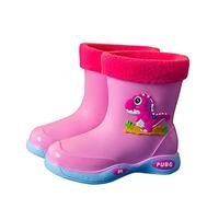 Generico Stivali da Pioggia Classici per Bambini,Stivali Molto Leggeri Scarpe Acqua Bambini in Gomma Antiscivolo Impermeabili E Flessibili a Piedi Nudi Studenti della Scuola elementare