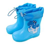 Generico Stivali da Pioggia Classici per Bambini,Stivali Molto Leggeri Scarpe Acqua Bambini in Gomma Comodi e Impermeabili Colorati Antipioggia a Piedi Nudi Giorno di