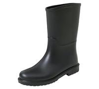 Generico Stivali da pioggia da donna leggeri foderati, Moda Stivali Antinfortunistica,Antiscivolo Chelsea Wellington Rain boots,Comodi Stivaletti di Gomma Colore Bianco, Giallo