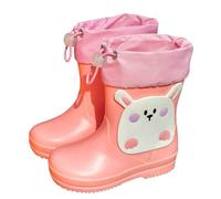 Generico Stivali da ragazzo per giornate piovose all'aperto, comodi stivaletti corti per bambini da 1 a 8 anni, scarpe da trekking leggere con suola resistente per tutte le stagioni (28 Little Kids)