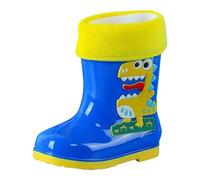 Generico Stivali di Gomma per Ragazze Bambini,Stivali da Pioggia Impermeabili Ultraleggeri Colorati Bambino Bambina Stivaletti Unisex Cartone Animato E in Comodi Adolescenti 4-12 Anni