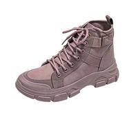 Generico Stivali Donna Con Tacco Stivali Donna Antiscivolo Stivaletti Con Lacci Comodi Eleganti Stivaletto Leggero Antivento Robusti Versatili Pioggia Autunno Inverno Stivaletti Estivi Viola 39