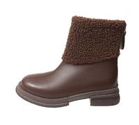 Generico Stivali Donna Invernali Stivali da Neve Donna Scarponcini Invernali Alla Moda da,Spessi,In Velluto Spesso,Con Cerniera,A Tubo Medio,Piatti,In Cotone Non Spesso,A Tubo Medio Del Giorno