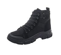 Generico Stivali Donna Invernali Stivali Donna Antiscivolo Stivaletti Con Lacci Comodi Casual Stivaletto Leggero Caldi Robusti Versatili Da Pioggia Autunno Inverno Stivaletti Con Tacco Nero 36