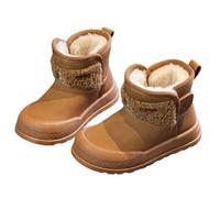 Generico Stivali Pelo Bambina,Stivaletti Invernali Caldi Foderati In Pile Per Ragazze Stivali Antiscivolo Con Suola Morbida Comode Calzature Casual Per Bambini Piccoli Che Giocano All'Aperto