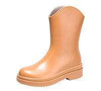 Generico Stivali Pioggia Donna Ankle Stivaletti Impermeabili E Antiscivolo Stivali Da Acqua Outdoor Esterni Giardinaggio Boots Comode Suola In Pvc Rain Boots Per Wet Weather