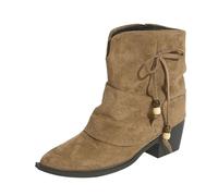 Generico Stivali Primaverili Donna Stivali Donna Antiscivolo Stivaletti Senza Lacci Comodi Eleganti Stivaletto Leggero Antivento Robusti Versatili Pioggia Stivaletti Estivi Con Tacco Cachi 43